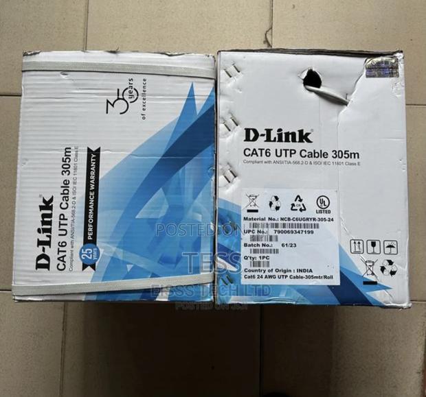 D-Link Cat6 Network Cable 305m Pure Copper 24 Awg · Photo 2