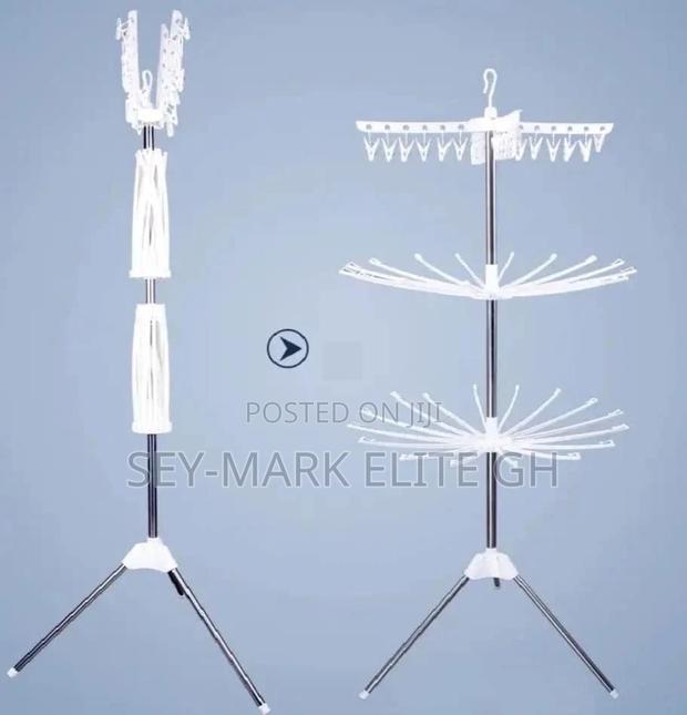 3 Tier Collapsible Umbrella Clothes Drying Rack · Photo 2