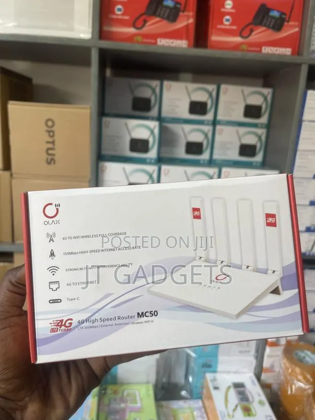 OLAX Mc50 4G LTE Wi-Fi 6 Router, 4 External Antennas · Photo 1