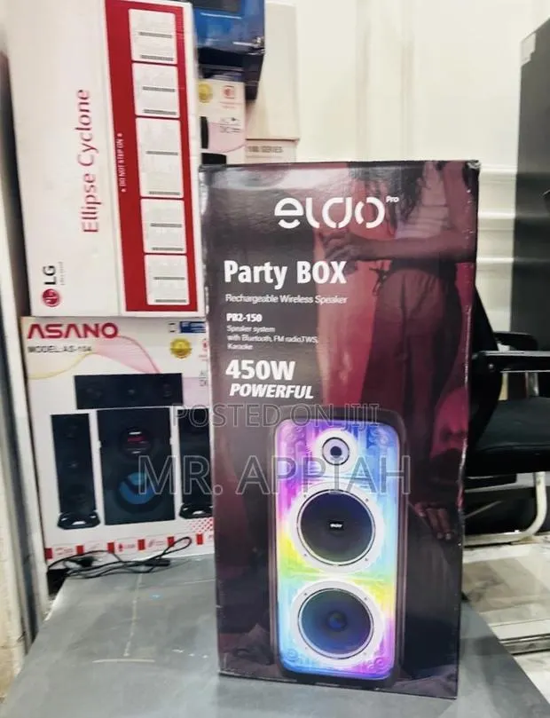 Order Quality Eldo Pb2-150 Double 8" Party Box Speaker(450watt) · Photo 1