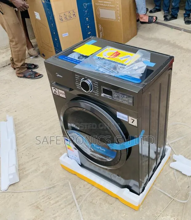 Grab Original Midea Washing Machine Front Load 7kg Full Automatic · Photo 1