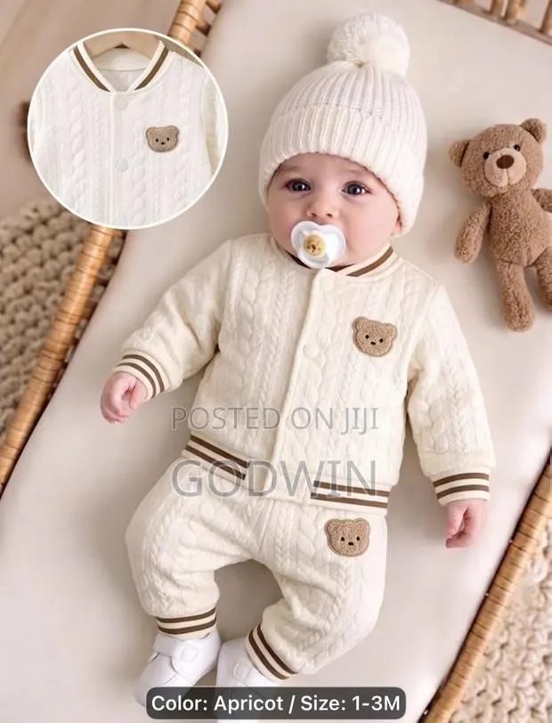 2pcs Set of Newborn Baby Casual Jacket · Photo 1