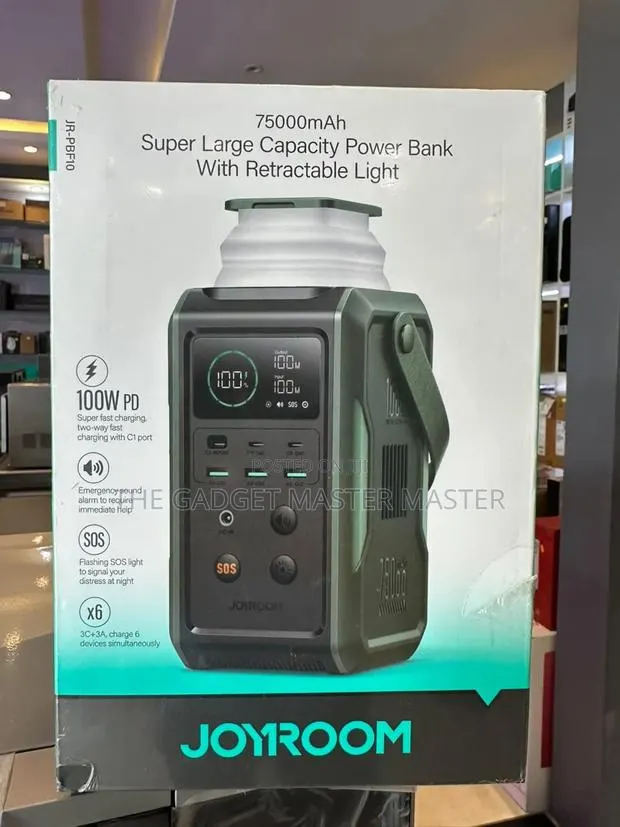 Joyroom Super Large 75000mAh Capacity Powerbank With Retractable Light · Photo 1