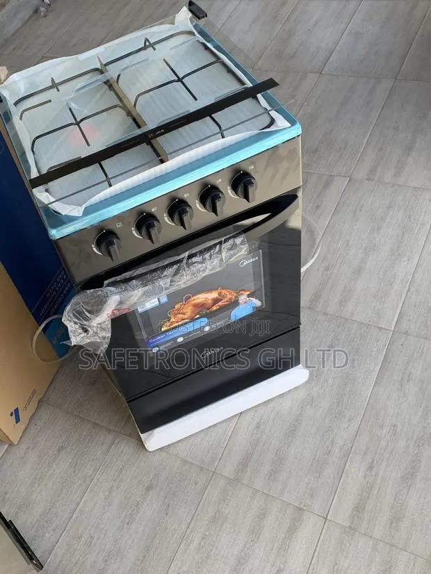 Purchase Black Midea 4-Burner Gas Cooker Oven Grill · Photo 1