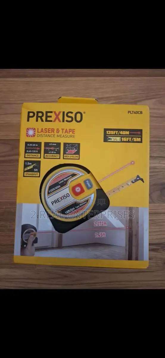 Prexiso 2-in-1 Laser Tape Distance Measure Model: PLT40CB · Photo 1