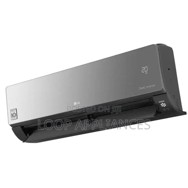 New 2.0HP LG Artcool Inverter S4-Q18klrte Air Conditioner - Black · Photo 1
