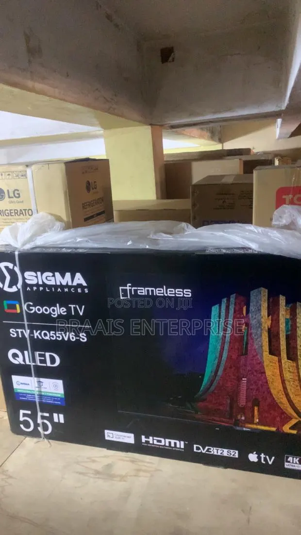 Sigma 55′′ Qled Smart Android Frameless Satellite Tv · Photo 1