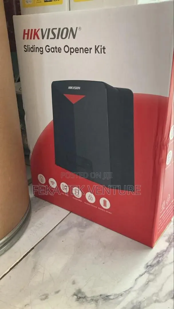 Hikvision Gate Motor + Rack + Battery - 1 Ton Capacity · Photo 1