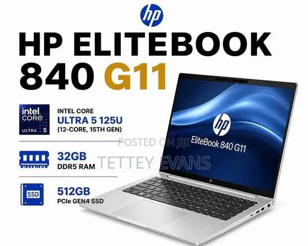 New Laptop HP EliteBook 840 G11 32GB Intel Core Ultra 5 SSD 512GB · Photo 1