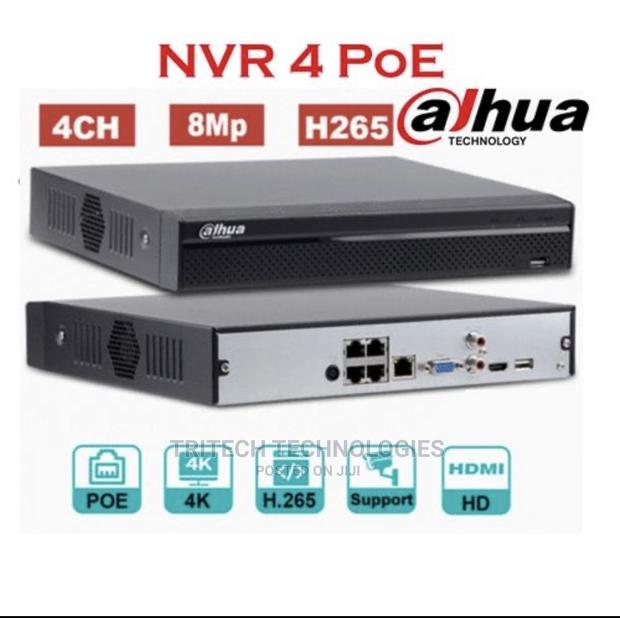 Dahua 4ch With Poe NVR Dhi-Nvr1104hs-P-S3/H · Photo 1