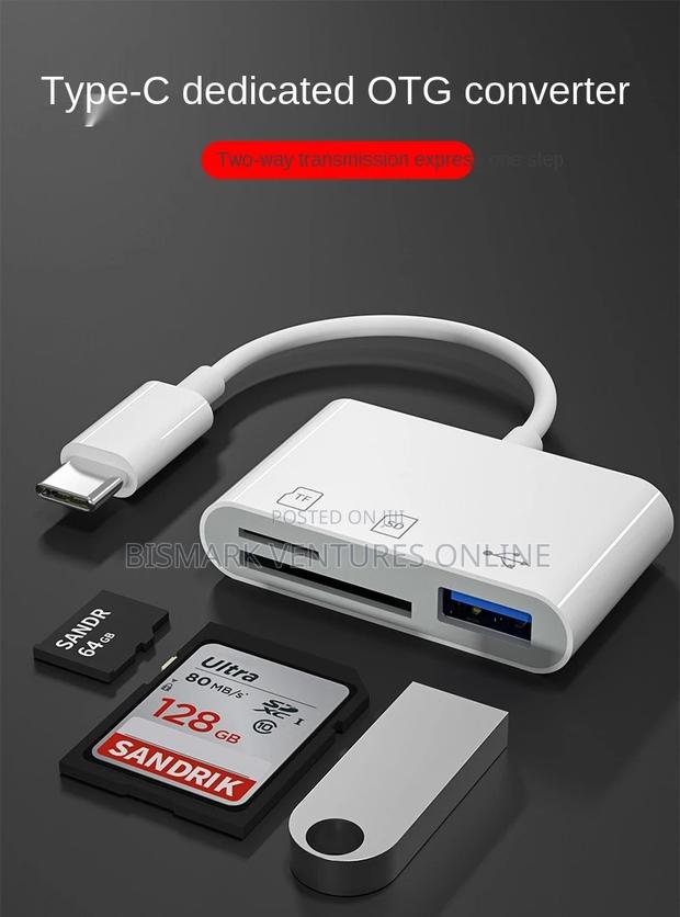 Type C Adapter for TF, SD Card Pen Drive Reader OTG · Photo 1