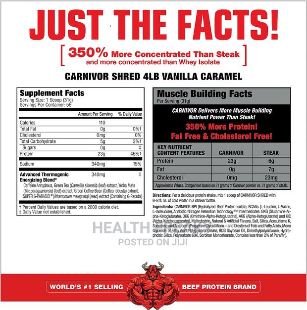 Carnivor Shred Fat Burner Beef Protein Muscle Builder · Photo 4