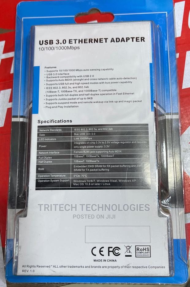 USB 3.0 Ethernet Adapter 10/100/1000mbps · Photo 2