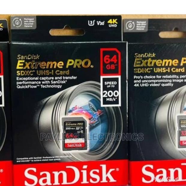 Sandisk 64gb Extreme Pro Camera Memory Card · Photo 1