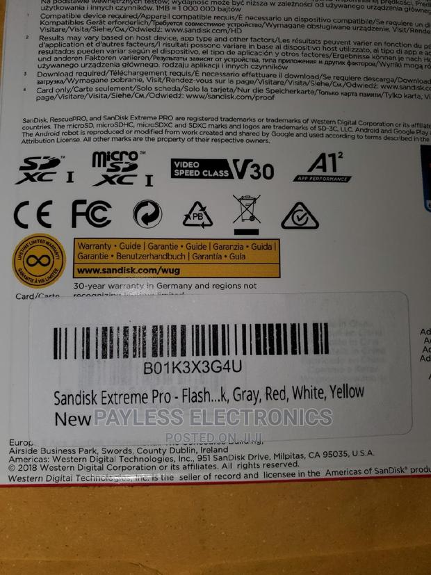 Sandisk 64gb Extreme Pro Camera Memory Card · Photo 2