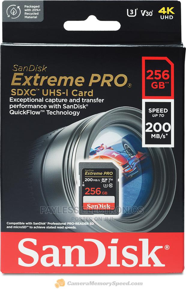 Sandisk 256gb Extreme Pro Memory Card · Photo 1