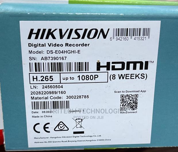 Hikvision 4ch DVR 2mp EDVR (1080P) With 1tb SSD HDD · Photo 5