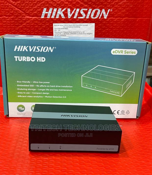 Hikvision 4ch DVR 2mp EDVR (1080P) With 1tb SSD HDD · Photo 2