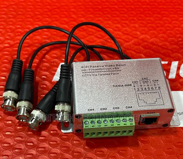 4channels Passive Video Balun Adapter Transmitter BNC To UTP · Photo 1