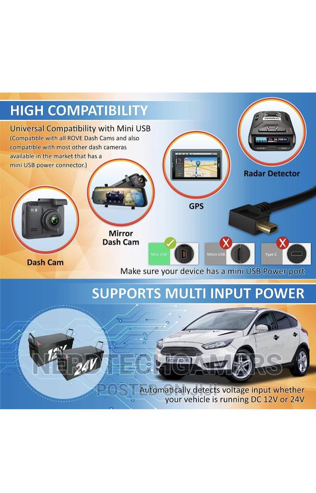Dash Cam Hardwire Kit for ROVE R2- Car Dash Camera · Photo 4