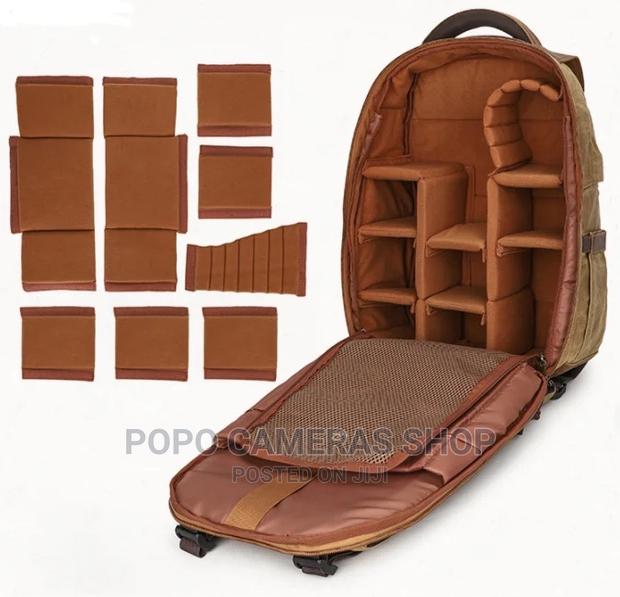 K-815 Leather And Canvas Camera Backpack · Photo 3