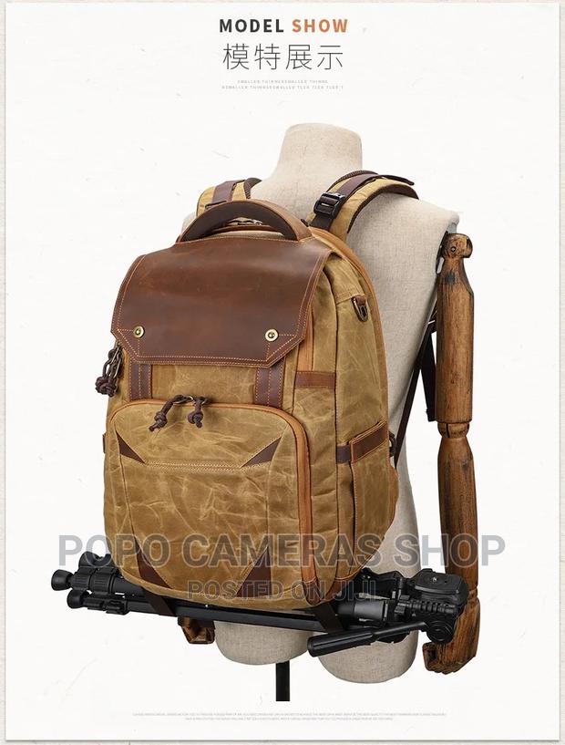K-815 Leather And Canvas Camera Backpack · Photo 5