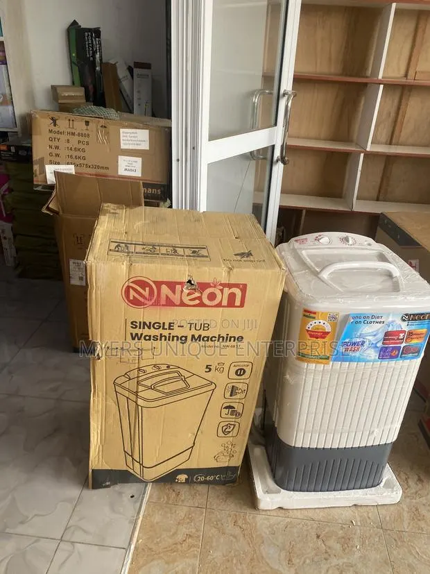 Neon Single Tub 5kg Washer-Saves Time,Water and Soap · Photo 1
