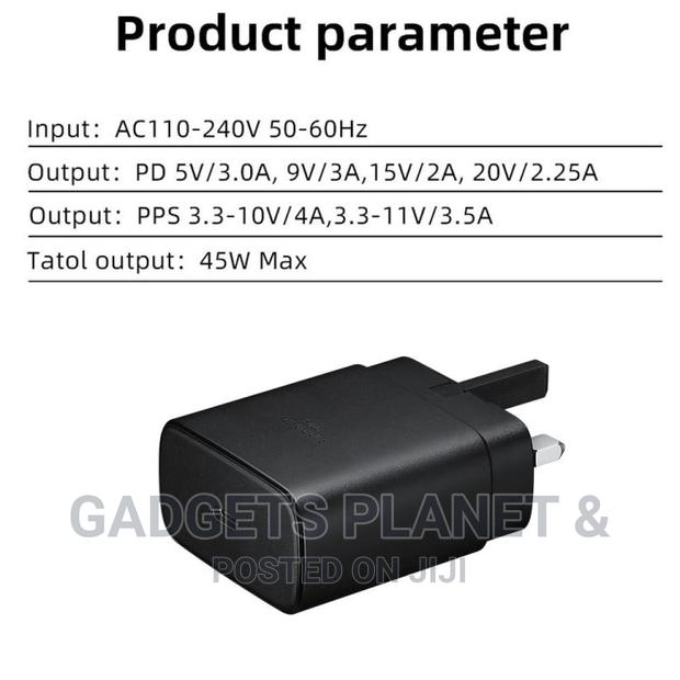 Samsung USB-C / Type-C Complete Fast Charger - 45W Black · Photo 5