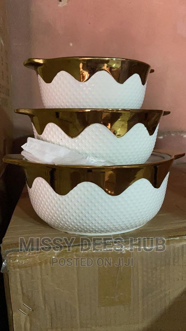 3pcs Ceramic Soup Pot · Photo 1