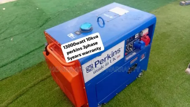 Blue and Orange 10kva 13000watt 3phase Generator Perkins · Photo 1