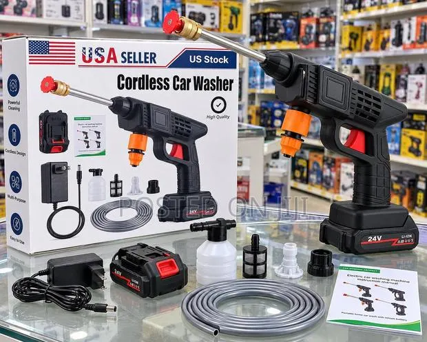 High Pressure Washer Gun for Cars Also Rechargeble With 2 Batteries · Photo 1