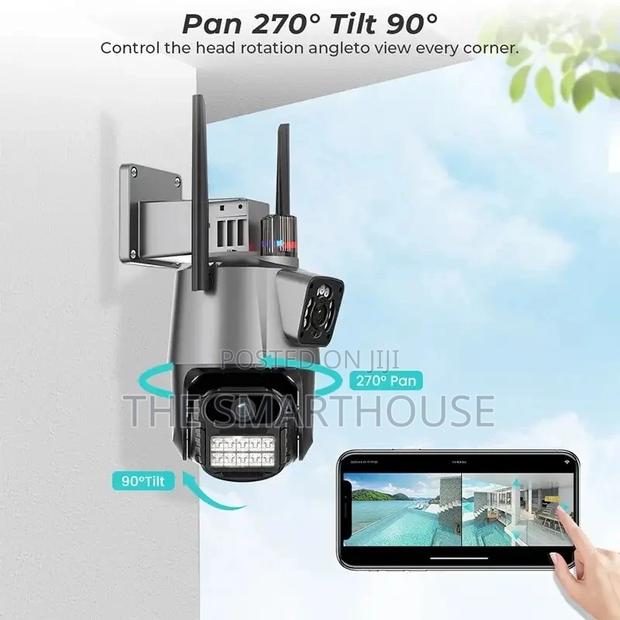 Smart Dual Lens CCTV Camera (Wired and Wireless) · Photo 2
