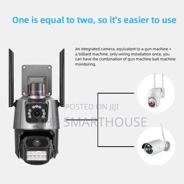Smart Dual Lens CCTV Camera (Wired and Wireless) · Photo 6