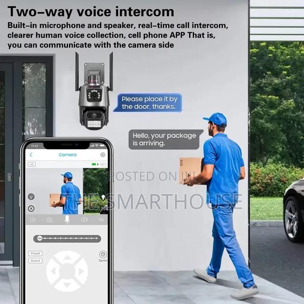 Smart Dual Lens CCTV Camera (Wired and Wireless) · Photo 4
