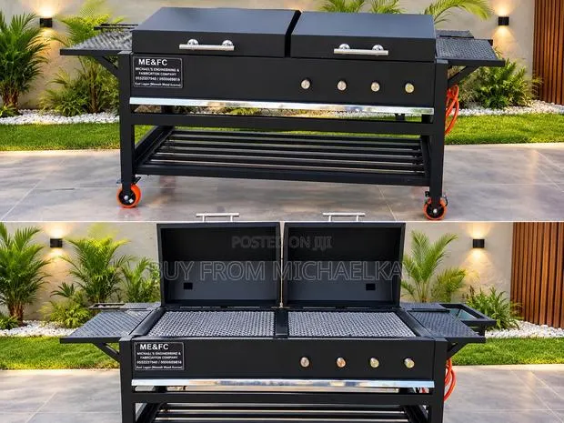 Gas and Charcoal Barbecue Stand