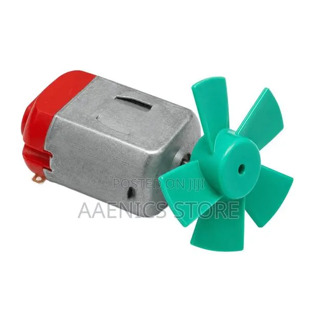 Mini Dc Motor With 40mm 5-Blade Propeller – Hobby Motor Fan Set · Photo 1