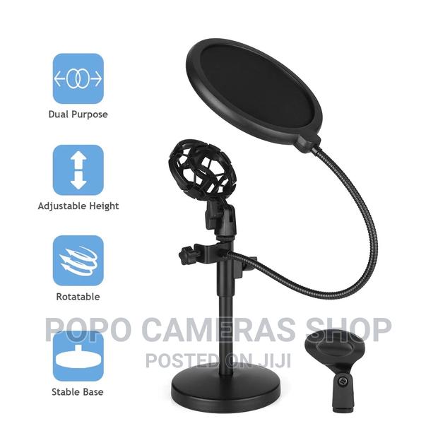 Dual Purpose Desktop Microphone Stand With Noise Filter · Photo 6