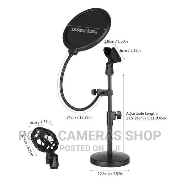 Dual Purpose Desktop Microphone Stand With Noise Filter · Photo 7