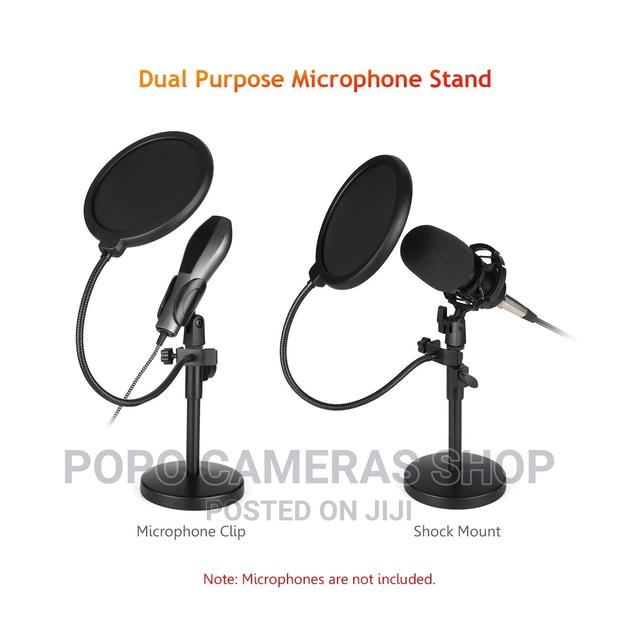 Dual Purpose Desktop Microphone Stand With Noise Filter · Photo 5