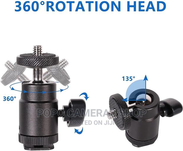 Mini Ball Head Hotshoe Mount Adaptor · Photo 2