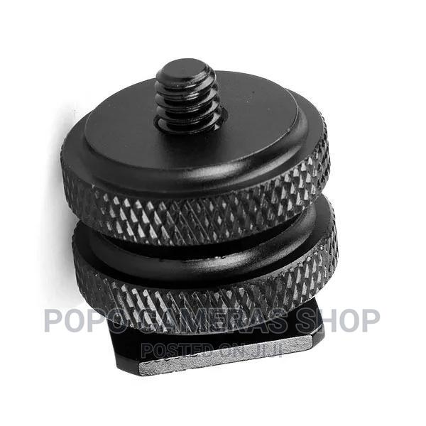 Double Screw Aluminum Allow 1/4 Camera Screw Hotshoe Base · Photo 2