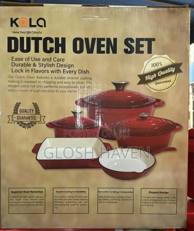 5 Set Cast Iron Cookware Set · Photo 1