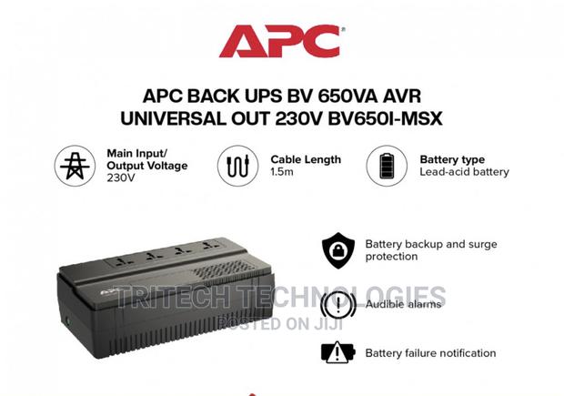 APC Easy UPS Bv 650va, Avr, Universal Outlet, 230V · Photo 2