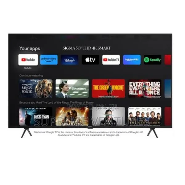 Sigma 50" Uhd Smart Tv Immersive Viewing Experience · Photo 1