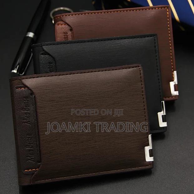 Men's Wallet Short Multifunctional Fashion Iron Edge Drawout · Photo 5