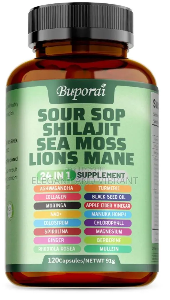 Sour Sop Shilajit Sea Moss Lion's Mane-Energy,Brain Boost,Immune Sup · Photo 1