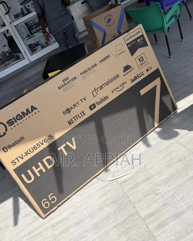 Affordable Sigma 65” Uhd Smart Frameless Digital Satellite Tv · Photo 1