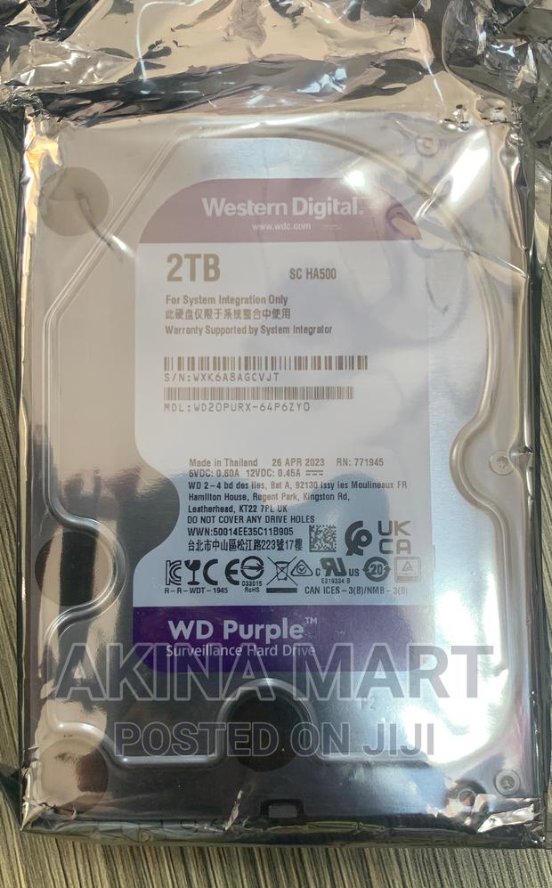 2tb Wd Surveillance HDD · Photo 1