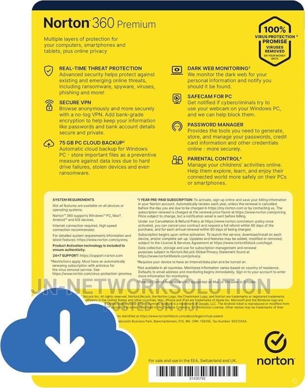 Norton 360 Premium 10 Devices 2 Year Windows/Mac/Android/Ios · Photo 2