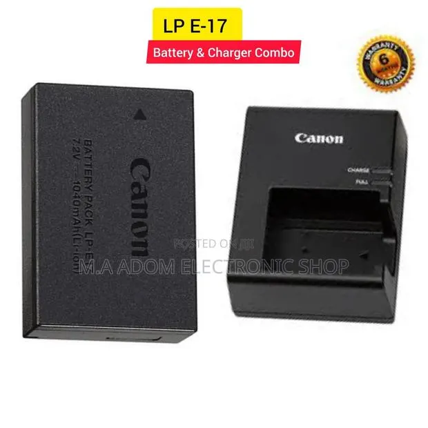 Canon Lp E17 Battery & Charger · Photo 1